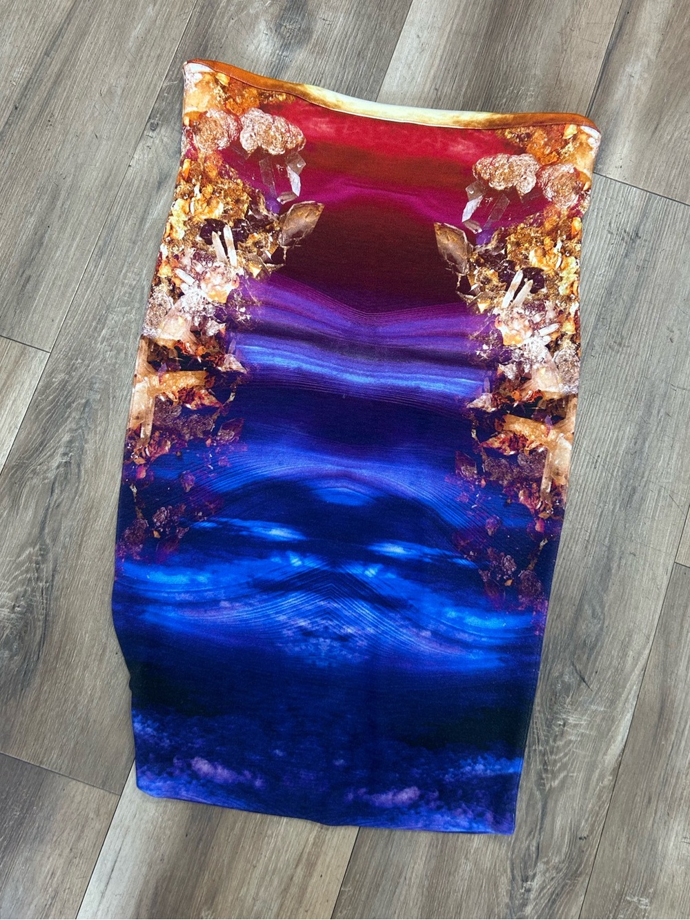 Alexander McQueen Mirrored Gemstone Print Skirt - Picture 1 of 4